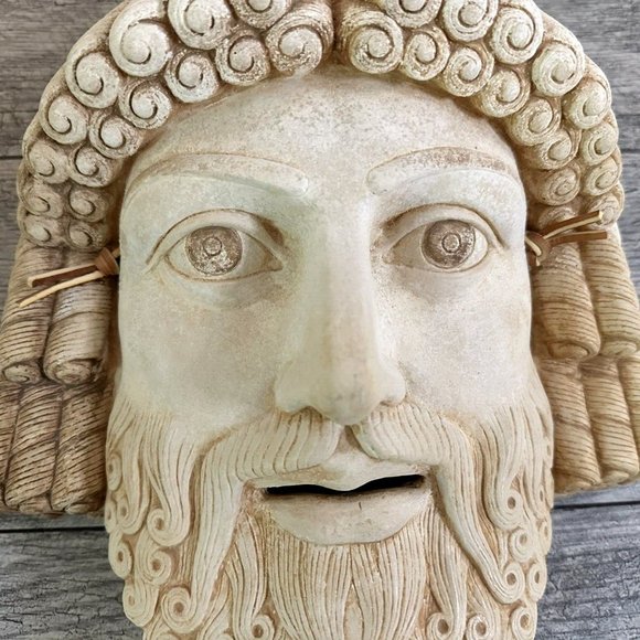 Zeus mask - Ancient Greece First Theater - King of Gods Ruler of Sky and Thunder - Picture 5 of 6